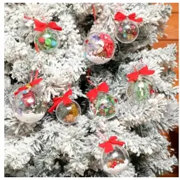 Fillable Christmas Bauble On Tree